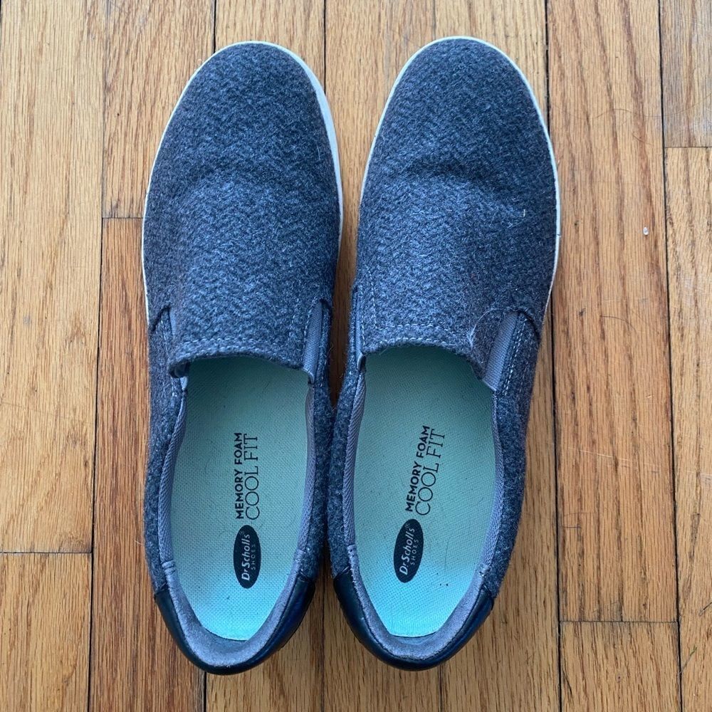 Dr. Scholl’s Herringbone Flannel Slip Ons